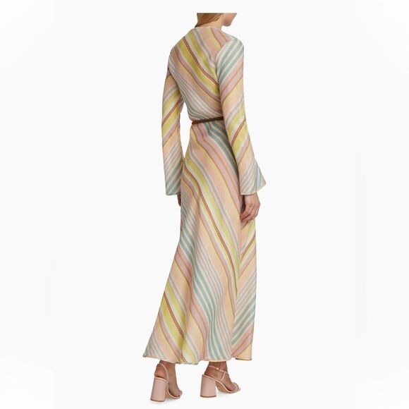 Zimmermann Halliday Striped Linen Maxi Dress size 0-2 NWT $750 - Picture 3 of 7